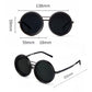 1-9 Flexible Tint Polarized Sunglasses with Integrated ND Filter Lenses, Retro Round Design for Men Women