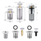 Pop-Up Drain Stopper Basin Hair Catcher Stainless Steel Filter Anti-Odor Fall 2026 Household Upgrade