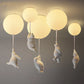Ceiling LED Light Warm Cartoon Bear Design Kids Bedroom Ceiling Lamp Fall 2025 Cozy Nightlight Decor