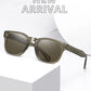 UV400 gradient lenses, vintage style, travel and beach – Retro square unisex sunglasses