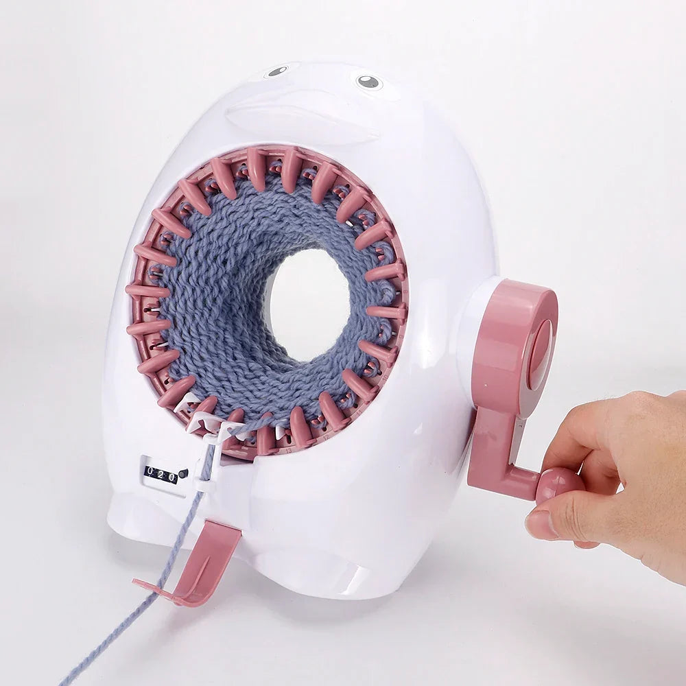 Knitting Machine 22-Needle Penguin Loom Kit Hand-Operated Circular Knitter Fall 2025 DIY Scarves Hats Socks