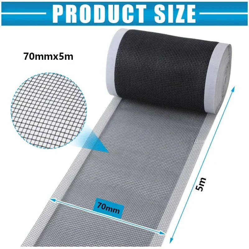 Drain Shower Hair Catcher Mesh Filter Self Adhesive Cuttable Roll Disposable Hair Filter For Bathroom And Kitchen Sink
