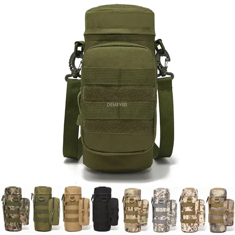 Water2025 Edition Bottle Pouch Waist Bag Tactical MOLLE 1L Capacity Hiking Camping Fall