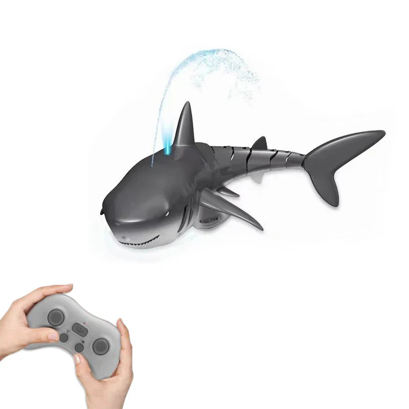 Remote Control Water-Spraying Shark Toy - Fun Motor-Driven Submarine for Kids, Water-Resistant Pool Play
