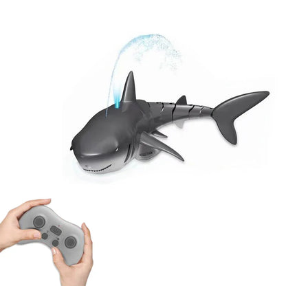 Remote Control Water-Spraying Shark Toy - Fun Motor-Driven Submarine for Kids, Water-Resistant Pool Play