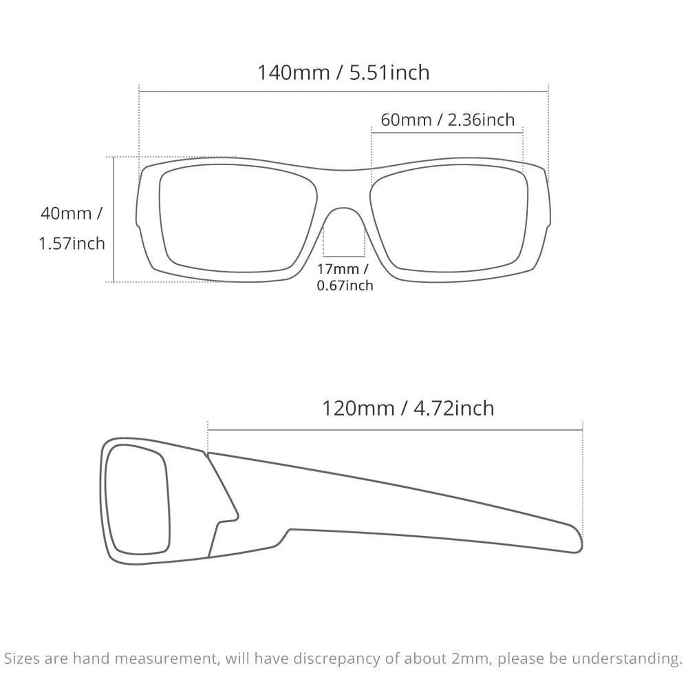 Sunglasses Photochromic All-Black Frame Fishing Sunglasses Summer 2026 Night Driving Comfort Case Included