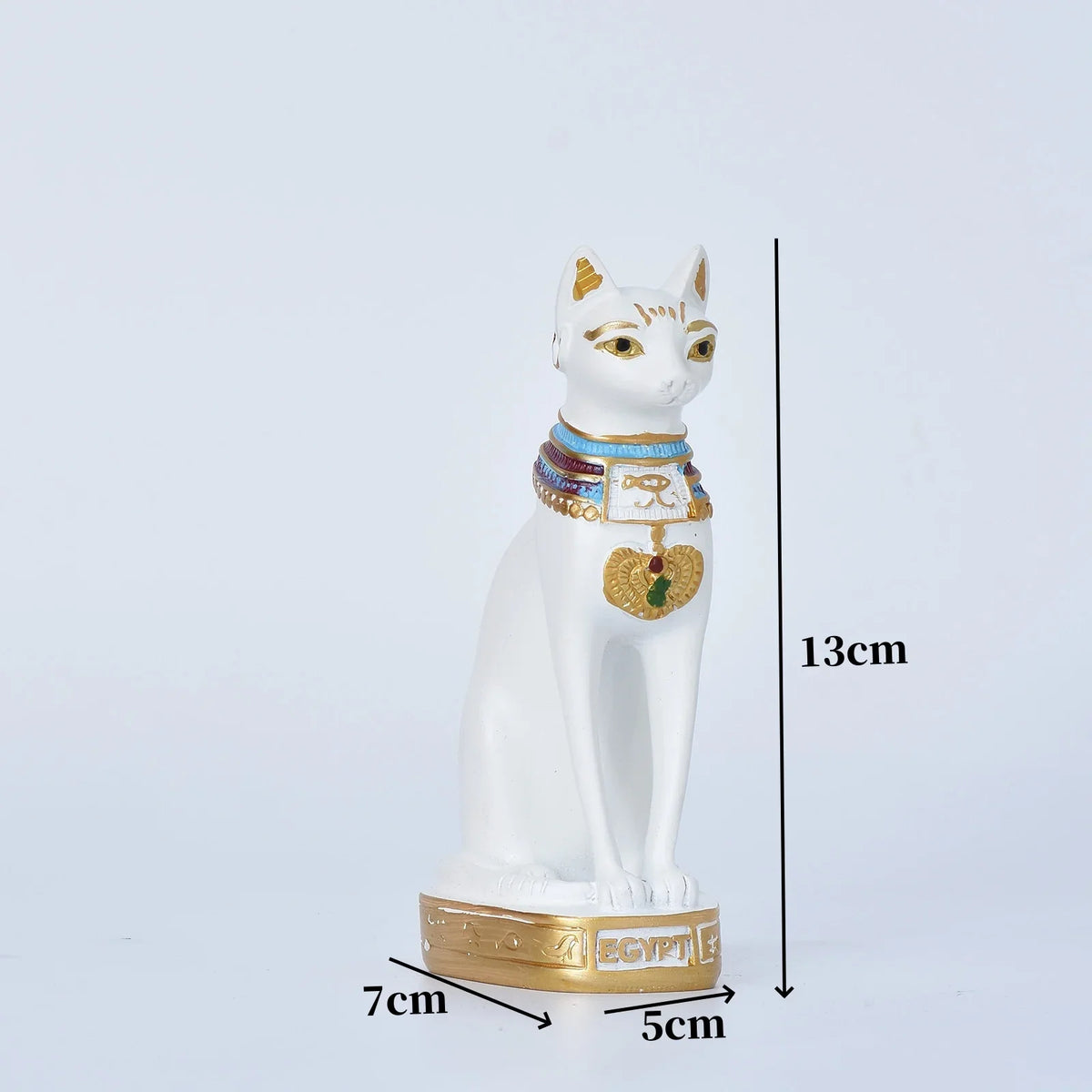 Cat Statue Mini Egyptian Cat Goddess Resin Decor For Household And Garden Retro Gift Idea