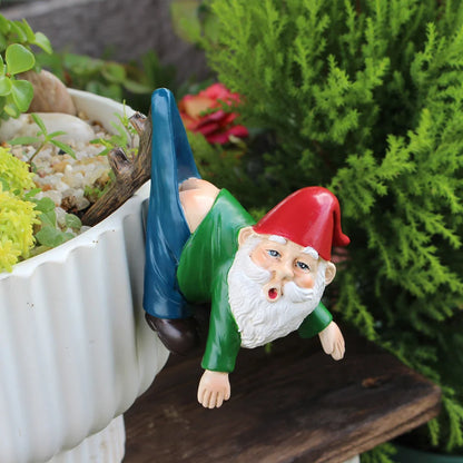 Gnome Garden Hanging Statue Resin Outdoor Ornament Summer 2026 Whimsical Garden Decor Gift Idea