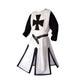 Knights Templar Crusader Cosplay Costume - Authentic Tunic & Cape Kit for Halloween