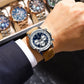 Quartz2025 Edition Watch Leather Chronograph Military Style
