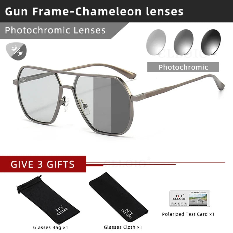 Sunglasses Photochromic Anti Glare Day Night Vision Polarized UV400 Unisex Square Frame Summer 2026 Trend