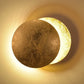 Wall2026 Edition Sconce Light Round Eclipse Contemporary Wall Lamp Iron Construction Ambient Bedside Decor Fall
