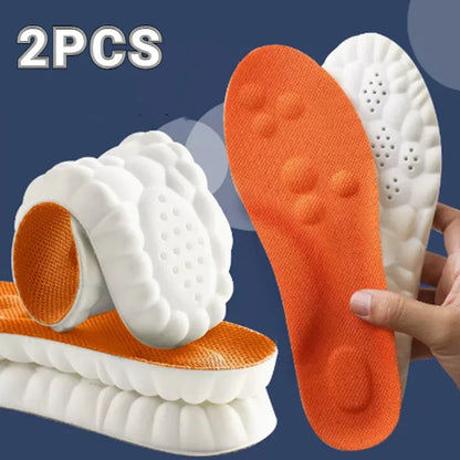 Ultra Plush Orthopedic Insoles For Running Shoes, Arch Support, Back To School 2025 Comfort – 4D Massage Insoles