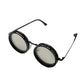 1-9 Flexible Tint Polarized Sunglasses with Integrated ND Filter Lenses, Retro Round Design for Men Women