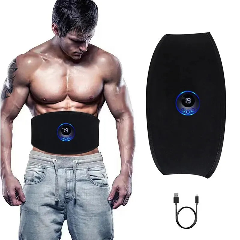 Muscle Stimulator Vibration Toning Waist Massager for Men Women 2026 – EMS Abdominal Trainer Slimming Belt