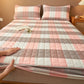 Protector Mattress Quilted Plaid Cover Breathable Antibacterial Bedding Fall 2025 Fresh Sleep