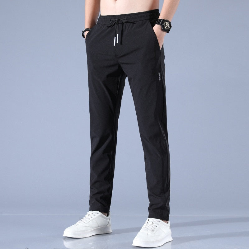 Men's Khaki Chino Pants - Lightweight Versatile Fit for Business and Casual Wear, Regular Fit, Multiple Sizes Available-1
