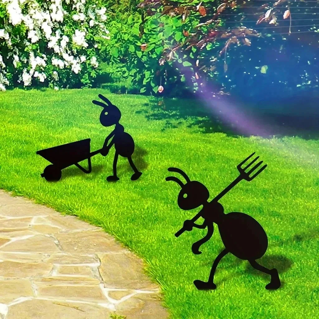 Garden Ant Decor Metal Yard Ants Garden Stakes Backyard Lawn Art TikTok Viral Summer 2026 Gift