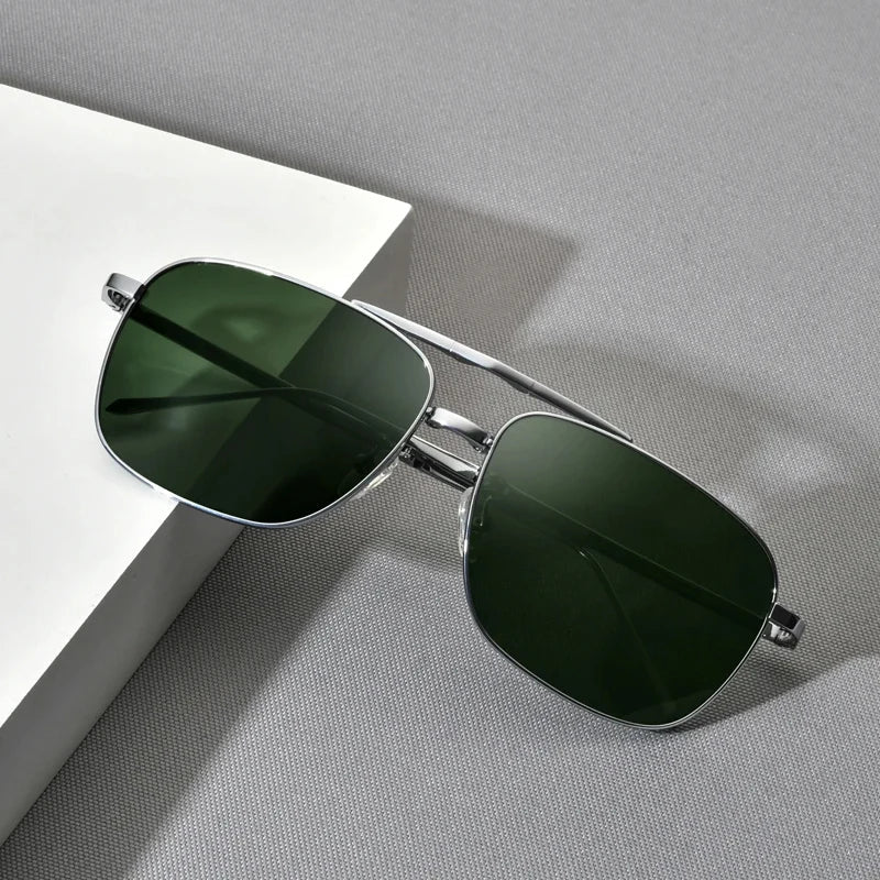 Sunglasses Polarized Titanium Folding Square Frame Ultralight Travel Eyewear Summer 2026 UV Protection