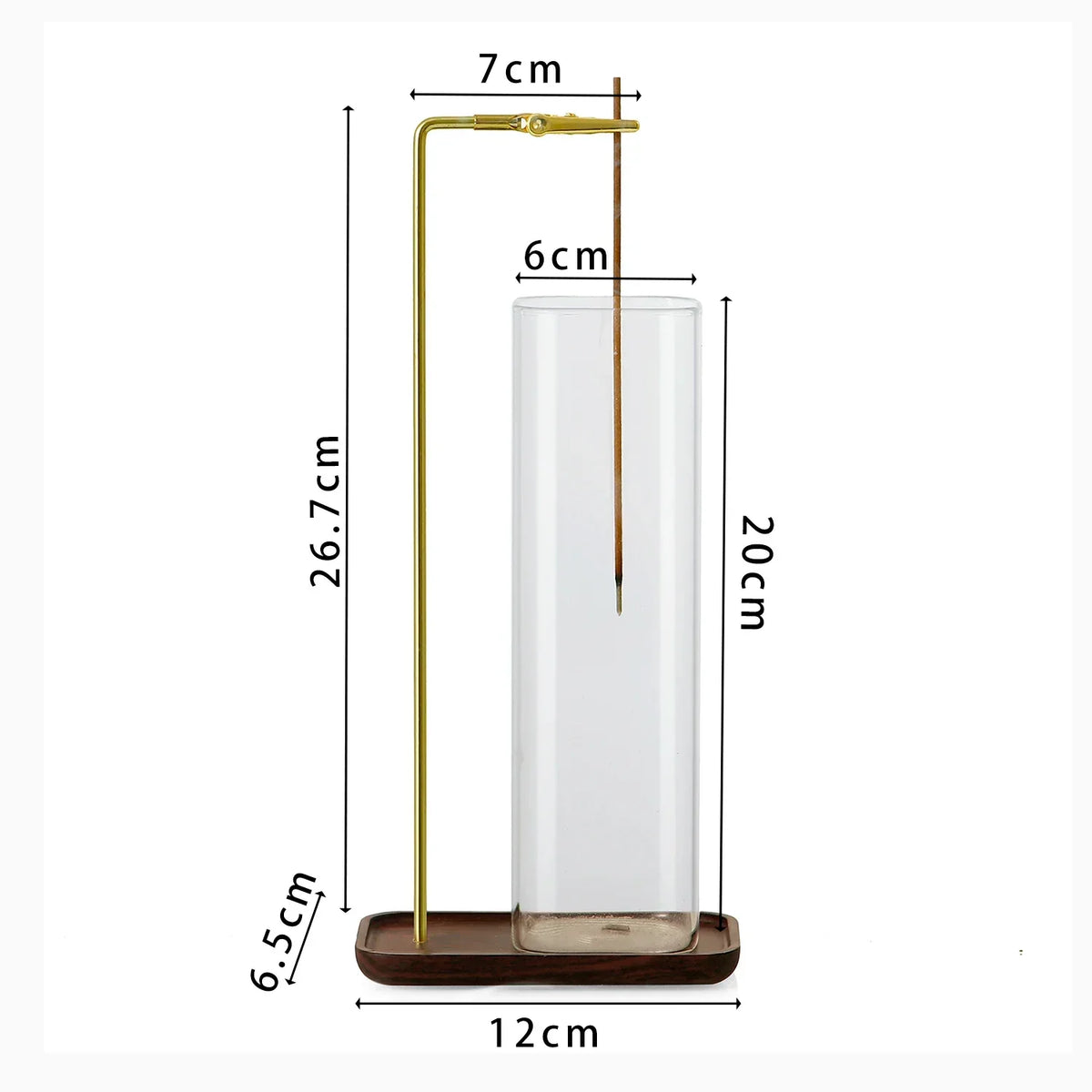 Incense Holder 2 in 1 Glass Ash Catcher Organizer Stand, Fall 2025 Household Decor, Anti Ash Clean Design