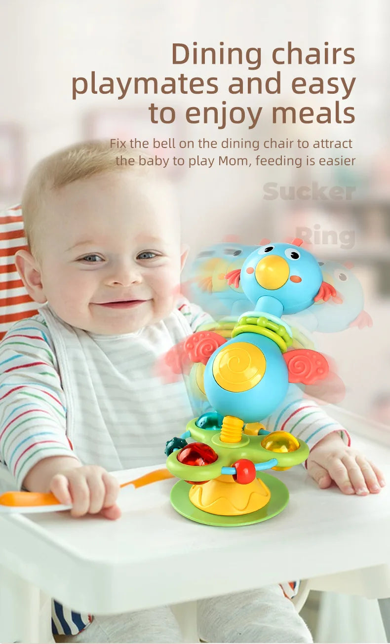 Soothing Baby Rattle Suction Cup Newborn Sensory Toys