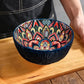 Bohemian Ceramic Bowls Kit Floral Serving Bowls Multi-Use