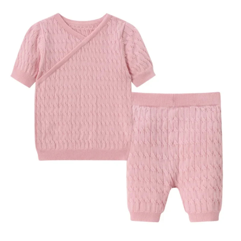 Plaid Grid, Floral, 100% Cotton, Summer Casual Wear – Plush Unisex Kids’ Matching Outfits