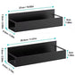Magnetic Spice Storage Rack - Household Organizers for Refrigerator, Black Iron Kitchen Shelf
