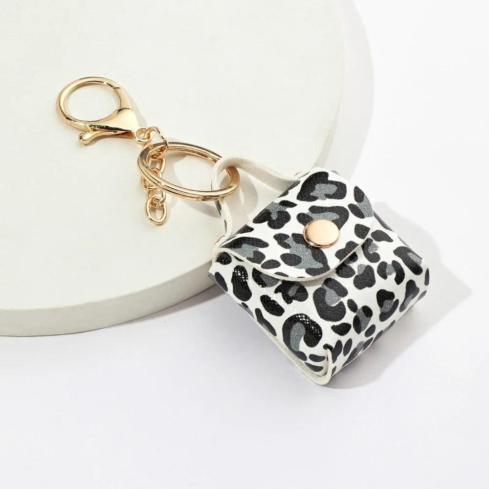 1+1 Free Birkin Inspired Mini Hand Bag - Compact Shell Coin Bag Charm Keychain