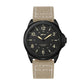 Field Rugged Watch 42mm Fabric Strap Military Analog 30M