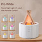 Flame Simulated Aroma Diffuser - Bonfire Air Humidifier, 280ml Ultrasonic Cool Mist Maker with LED Night Light