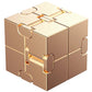 Metal Magic Cube Stress Relief Toy Travel-Friendly Puzzle Focus