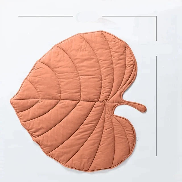 Fashion Creativity Leaf Heart Shaped Blanket Carpet for Child Pet Cat Dog Mat Household Decor