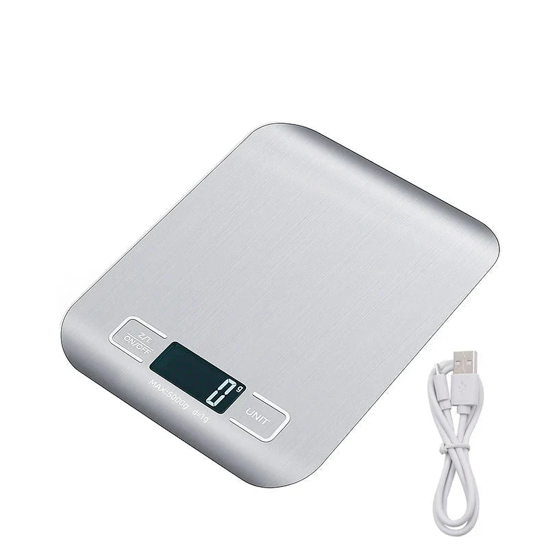 Kitchen Digital Scale Stainless Steel LCD Baking Scale