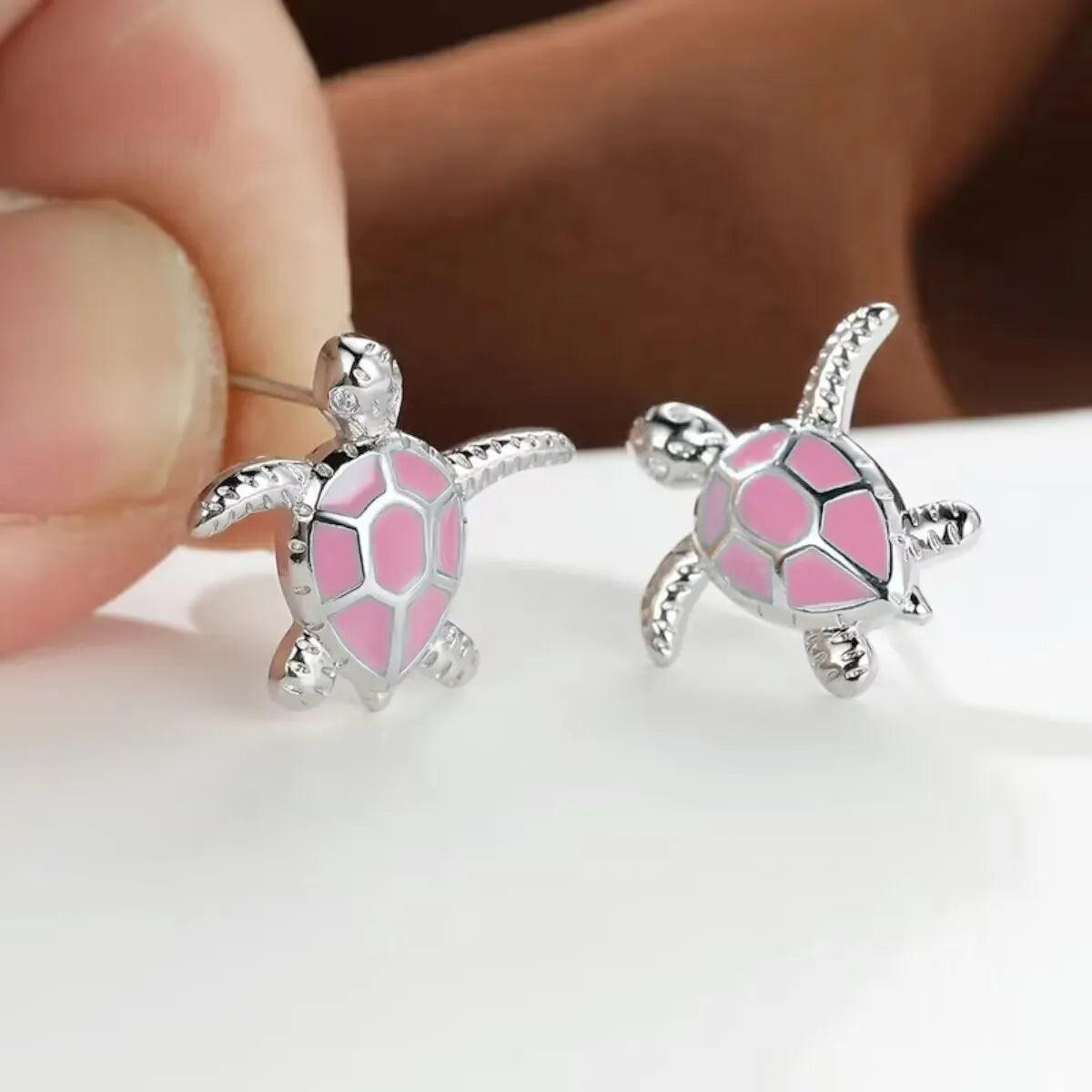 Turtle Sea Stud Earrings Cute Animal Jewelry Trend 2026 Summer Accessory Gift Idea For Ocean Lovers