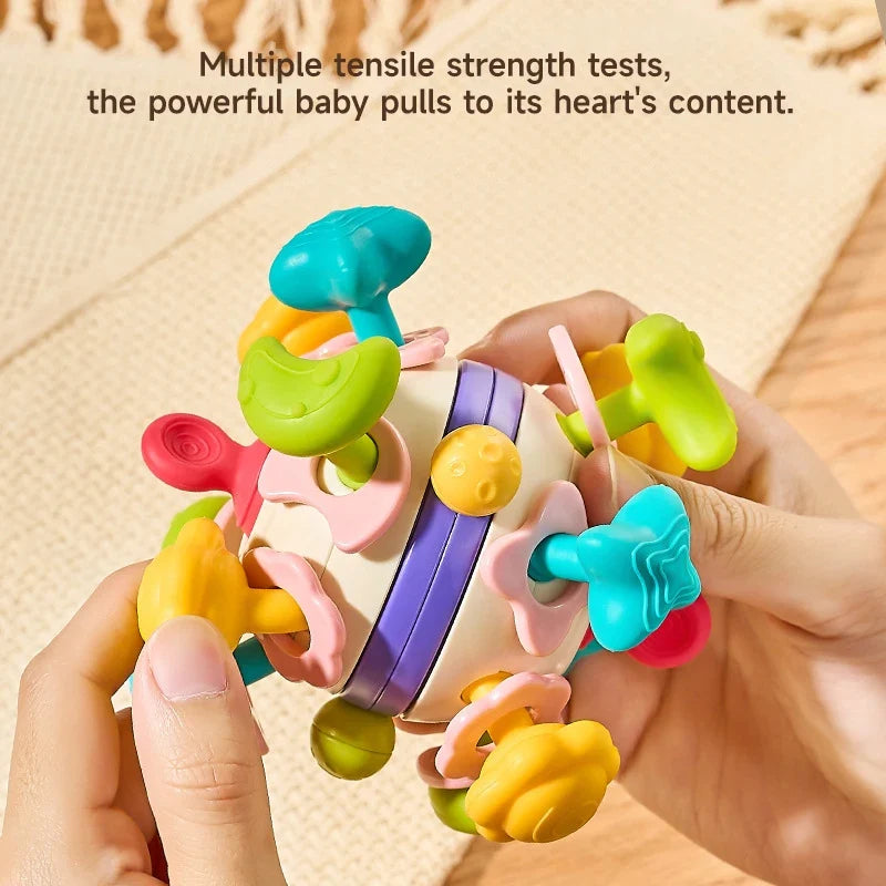 Teether Baby Rattle Hand Grip Sensory Ball Toy Newborn