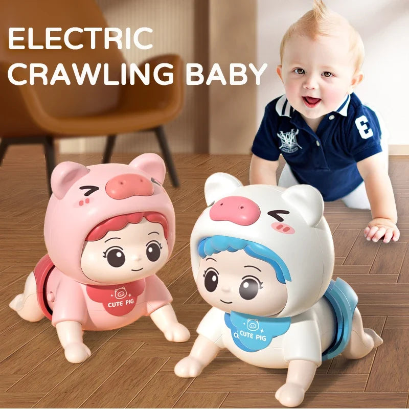 Crawling Baby Guide Toy Newborn Sensory Toys Music Aid