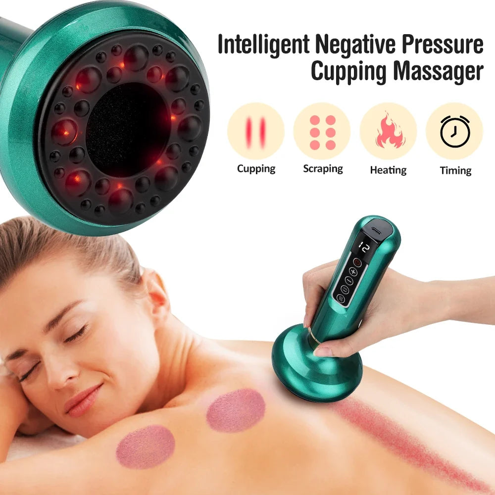 Device Cupping Massage Vacuum Therapy 6 and 12 Levels Back Meridians TikTok Viral Fall 2026 Anti Cellulite Heating