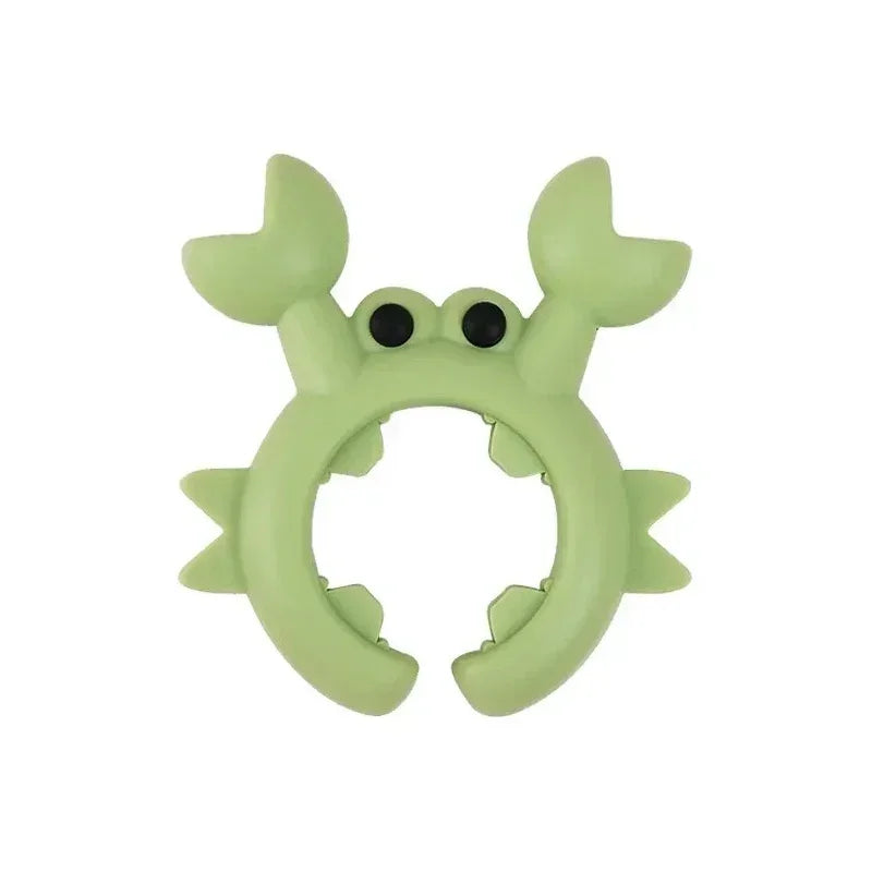 Compact Crab Silicone Spatula Rack - Anti Scalding Pot Clip Kitchen Gadget