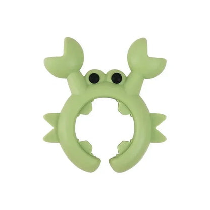 Compact Crab Silicone Spatula Rack - Anti Scalding Pot Clip Kitchen Gadget