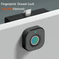 Cabinet Fingerprint Lock Black Keyless Smart Drawer Lock