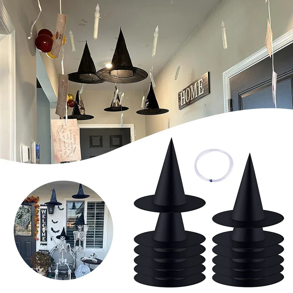 Hats Witch Hanging Decor Halloween Props Indoor Outdoor