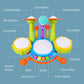 Kids Drum Kit for Toddlers 1-3 with Microphone, Musical Educational Instrument Toys for Girls, Learning Activity Gifts