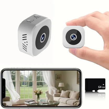 Mini2025 Edition Security Camera Cordless WiFi Surveillance Two Way Audio Motion Detection Infrared Night Vision 1080P Fall