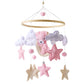 Crib Wooden Mobile Felt Bear Musical Newborn Sensory Toys