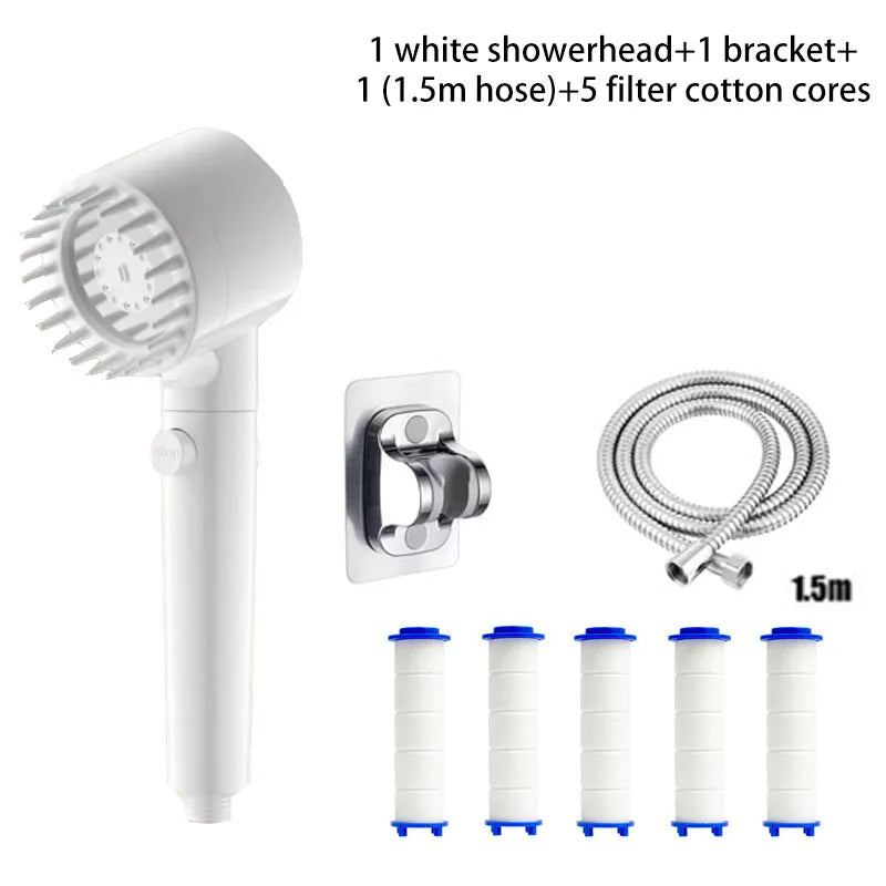 Handheld2026 Edition Shower Head With Three Speed Settings Water-Saving, Simple Install Spring Refresh