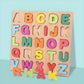 Wooden Colorful Alphabet Number Puzzle for Kids Educational Game