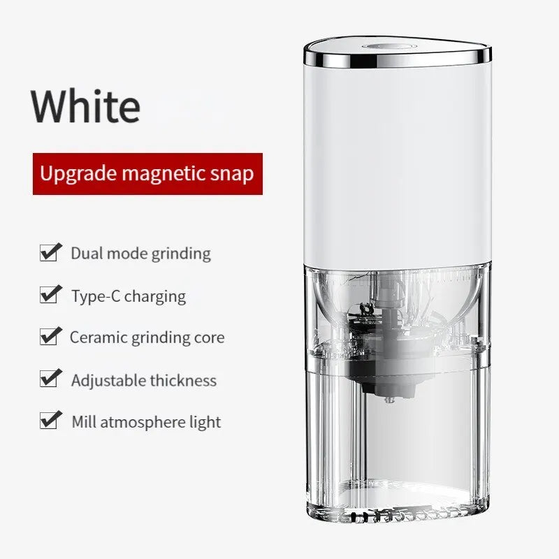 Coffee Grinder USB C Battery-Powered Travel-Friendly Motor-Driven Grinder Ceramic Core, Fall 2025 Fresh Household Espresso