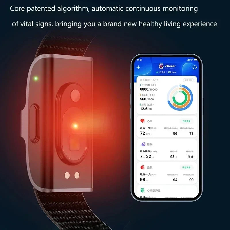 Fitness Tracker Heart Rate Monitor Blood Pressure Pedometer Water-Resistant Smart Wristband Spring 2026 Gift