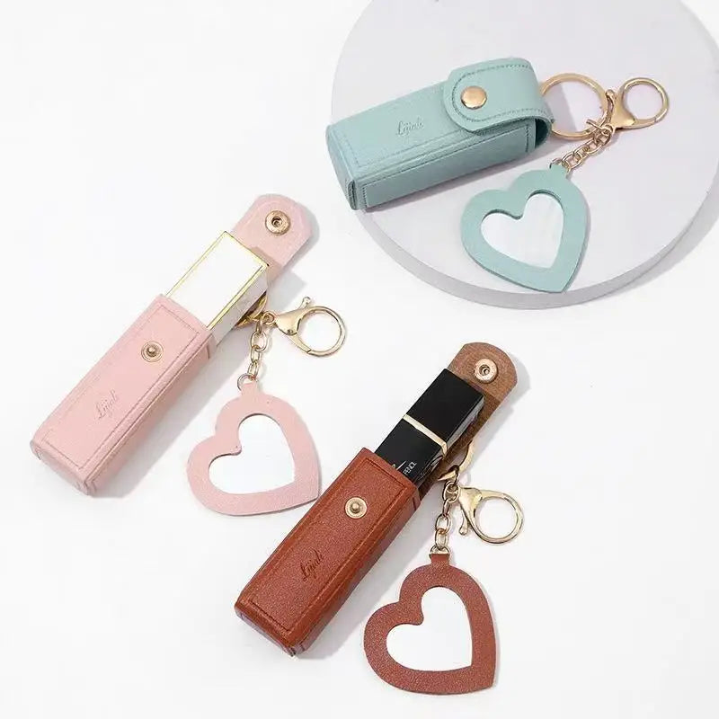 Free 1+1 Birkin Inspired Mini Hand Bag - Mini Leather Lipstick Bag Charm Keychain